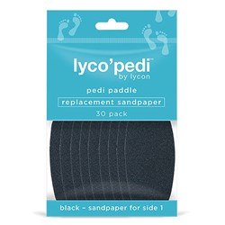Replacement Sandpaper For Pedi Paddle(15 Coarse 15 Fine)  30 pack 